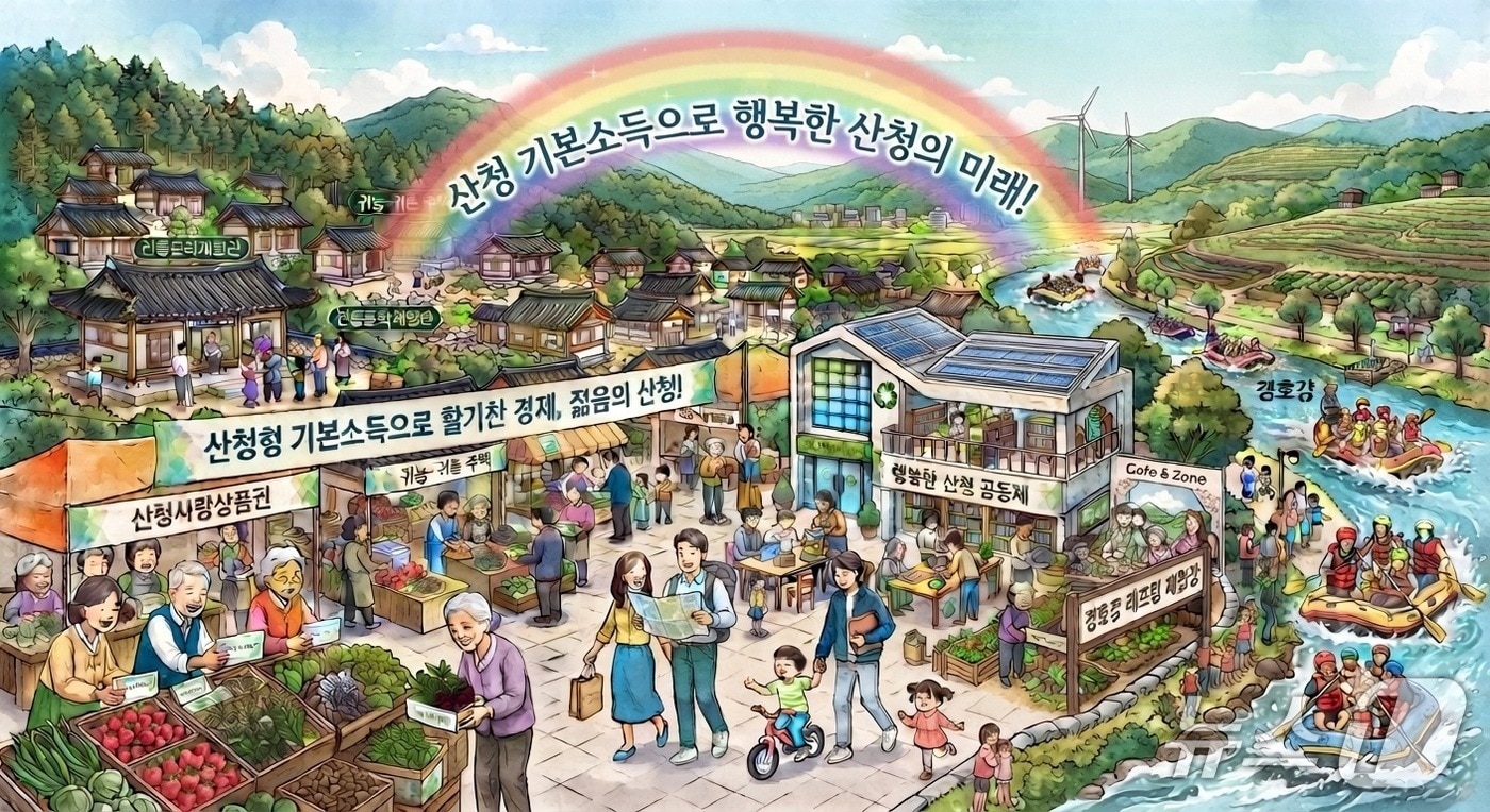 산청형 기본소득 시범사업 홍보 이미지(산청군 제공. 재판매 및 DB금지).