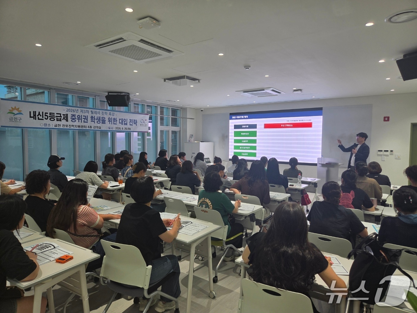 '중위권 학생 맞춤형 대입전략 특강'.(금천구 제공)