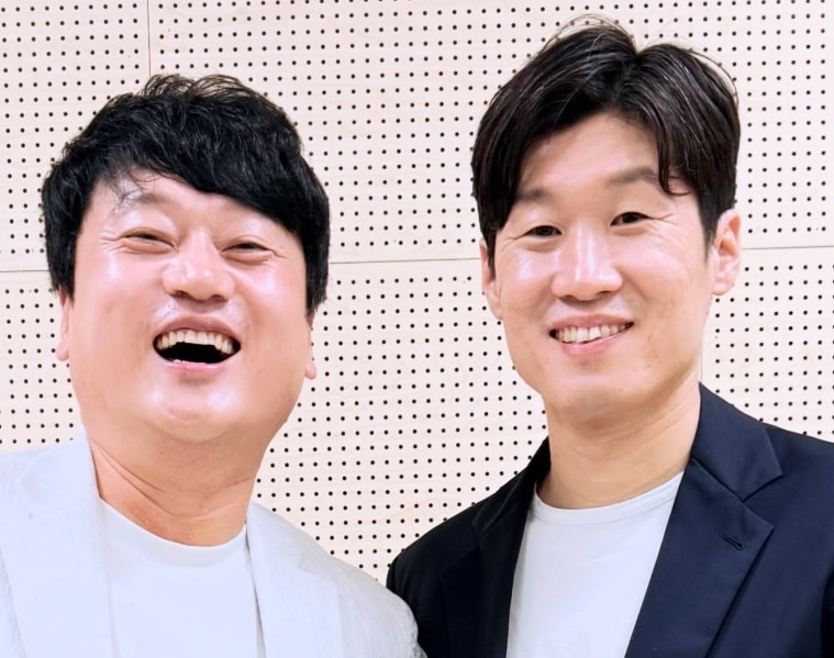 박문성 축구 해설위원과 박지성 혁신위원회 공동위원장. SNS