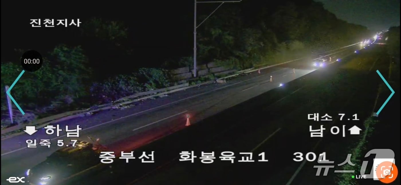 사고 현장.(독자 송영훈 씨 제공. 재판매 및 DB금지)/뉴스1