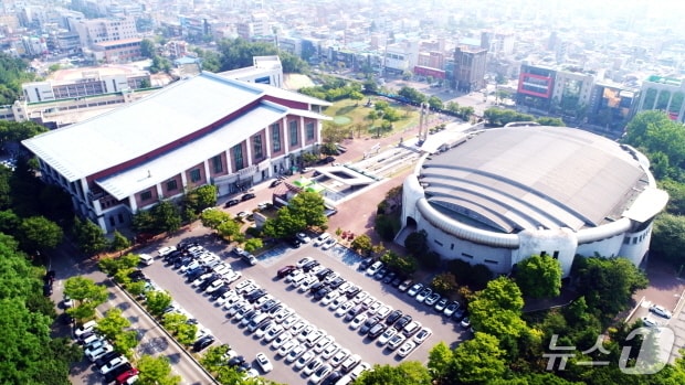 전주시설공단 사무실이 위치한 전주화산체육관 전경.(전주시설공단 제공, 재판매 및 DB 금지)/뉴스1