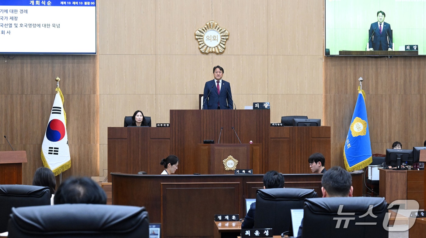 1일 울주군의회 본회의장에서 제248회 임시회 제1차 본회의가 열리고 있다. (울주군의회 제공. 재판매 및 DB 금지) /뉴스1