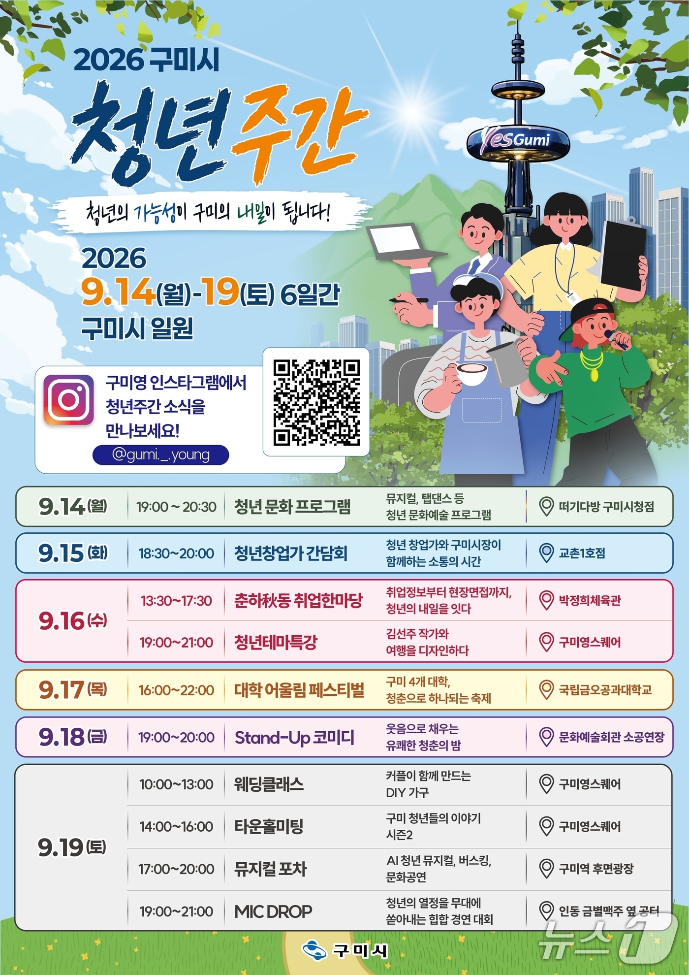 구미시 청년주간 포스터/뉴스1