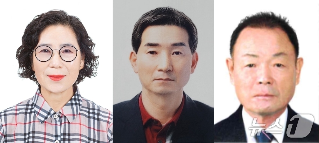 36회 자랑스러운 고령군민상 수상자로 선정된 김외순·정상현·백준기 씨(왼쪽부터)(고령군 제공. 재판매 및 DB금지)/뉴스1