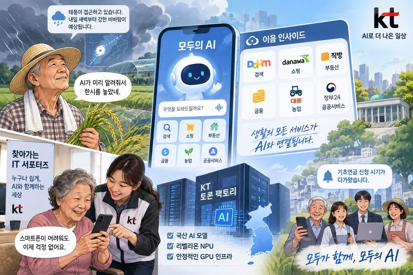 쇼핑·부동산·공공까지 AI로 '이음'…KT '모두의 AI' 청사진 공개