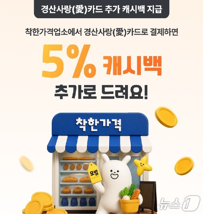 경산사랑카드 5% 추가 인센티브/뉴스1