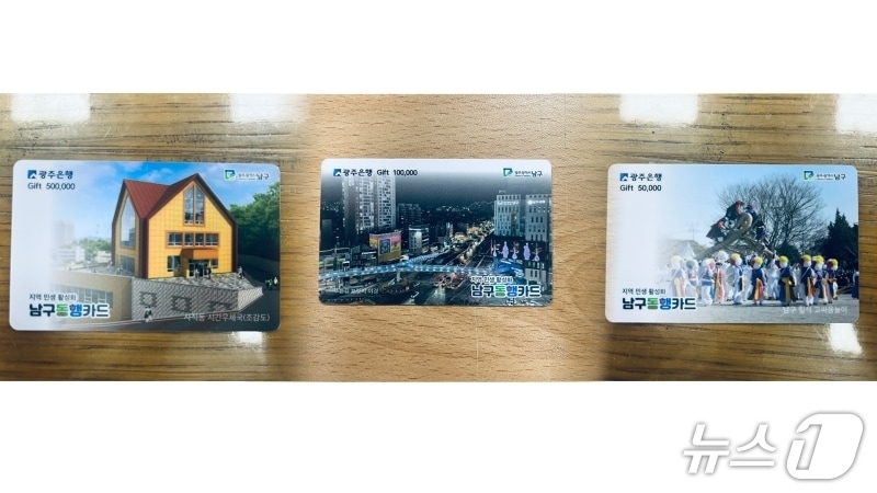 전남광주통합특별시 남구가 발행하는 동행카드의 모습. (전남광주 남구 제공. 재판매 및 DB 금지)