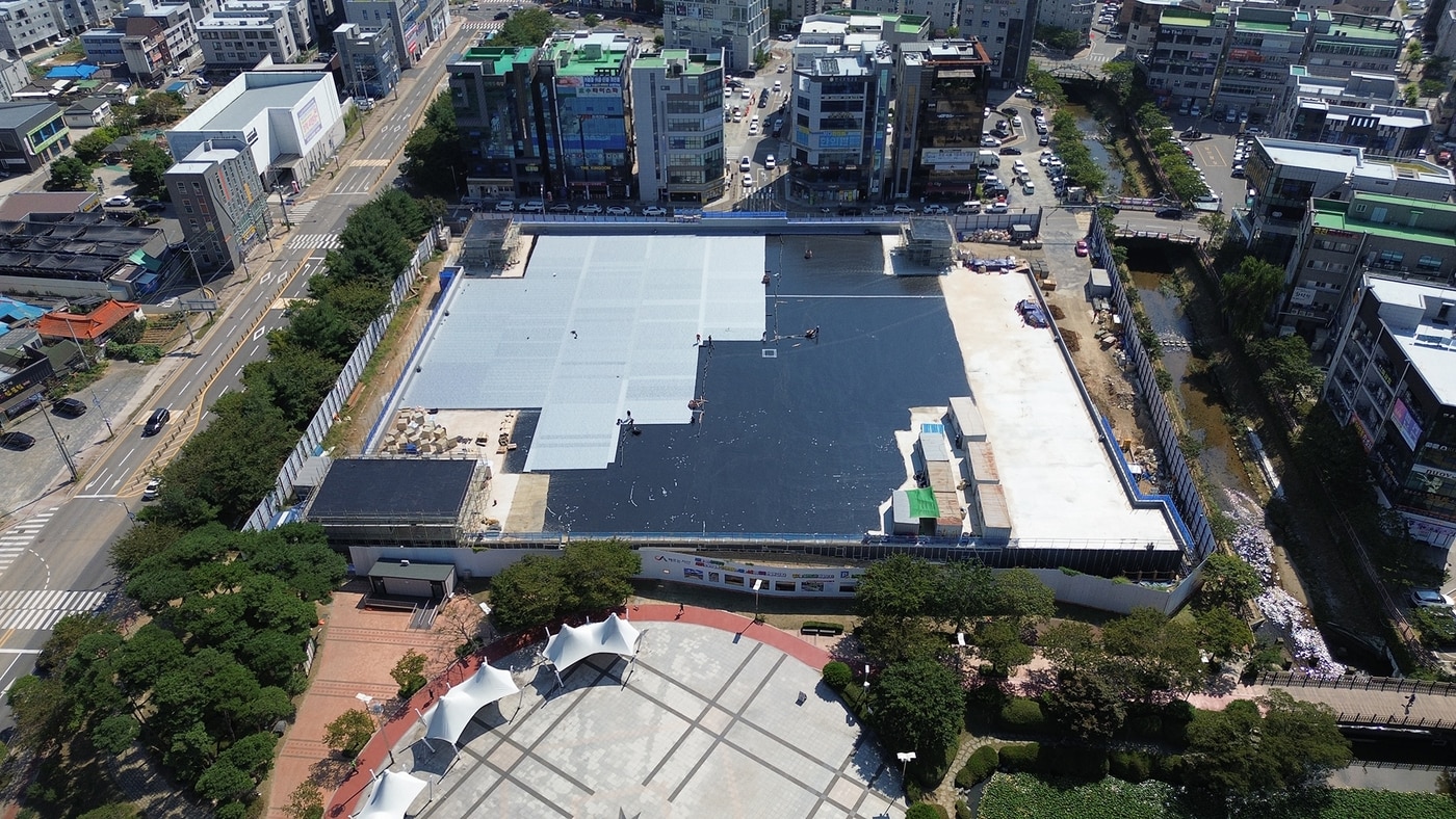 '예천지구 공영주차장' 조성 모습.(서산시 제공. 재판매 및 DB 금지)/뉴스1