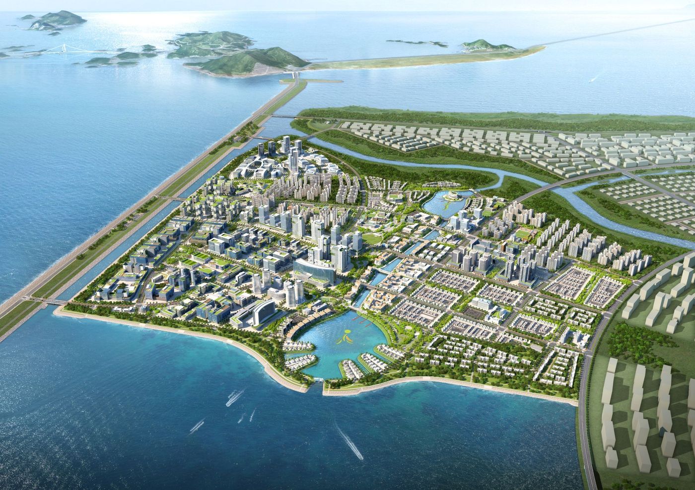 새만금 스마트 수변도시 조감도.(새만금개발공사 제공)ⓒ 뉴스1