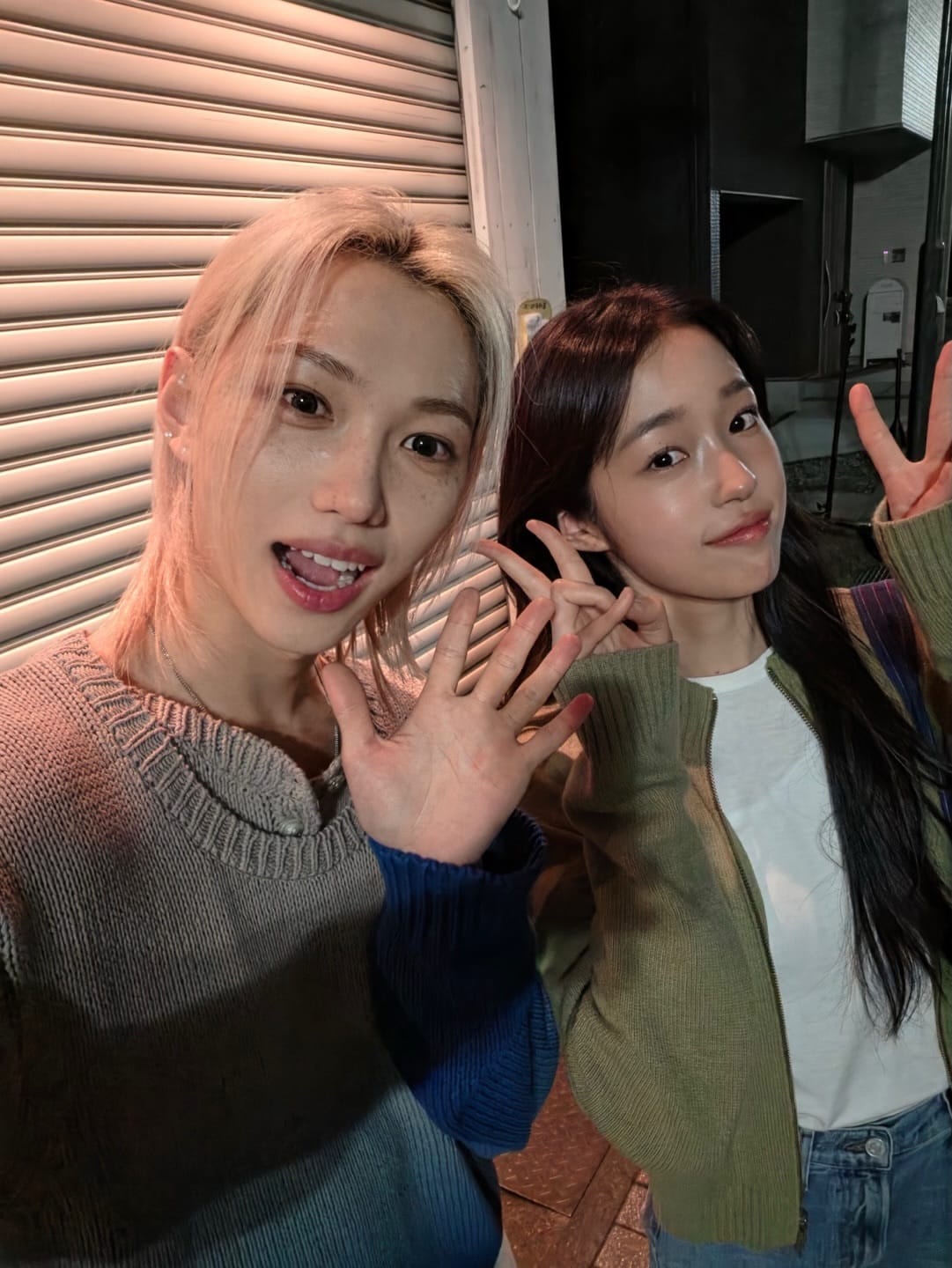 필릭스(왼쪽)와 노윤서 / 사진=필릭스 인스타그램