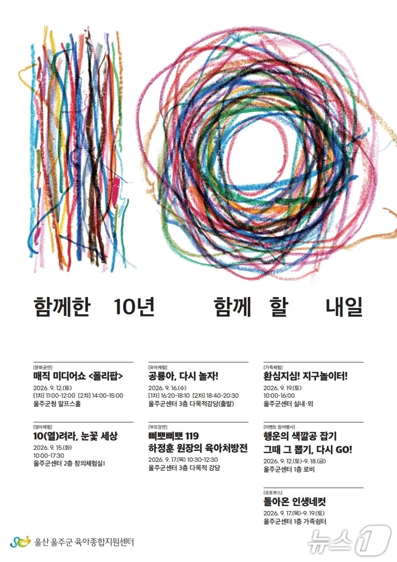 울주군육아종합지원센터 개소 10주년 기념행사. (울주군 제공. 재판매 및 DB 금지) /뉴스1