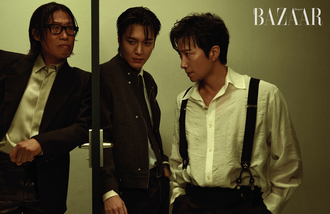 유해진, 이민호, 박해일(왼쪽부터, 하퍼스바자 제공)