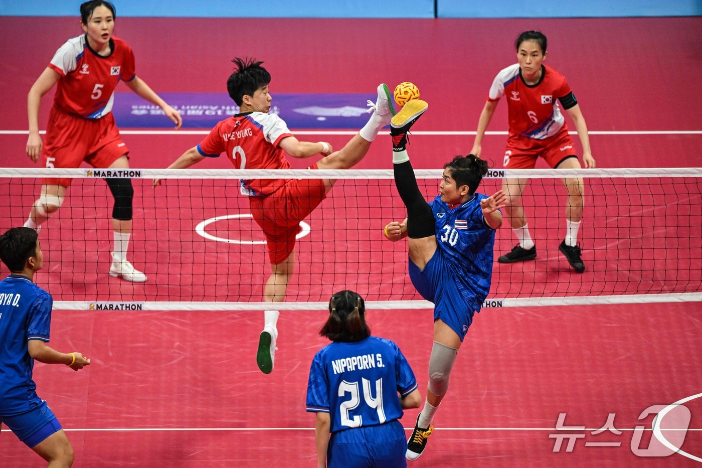 한국 여자 세팍타크로, 아시안게임 3회 연속 결승 진출…은메달 확보