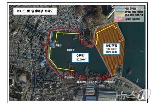 부산시에서 A 사 조선소 부지를 공원으로 조성하는 내용 등을 담은 '다대뉴드림플랜' 기본구상. (판결문 갈무리. 재판매 및 DB 금지)