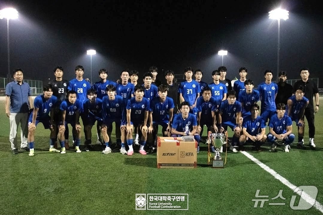 배재대학교 축구부가 최근 경남 합천에서 열린 '제21회 죽죽장군기 1·2학년 대학축구연맹전'에서 3위를 차지했다. (배재대 제공.재판매 및 DB금지)/뉴스1