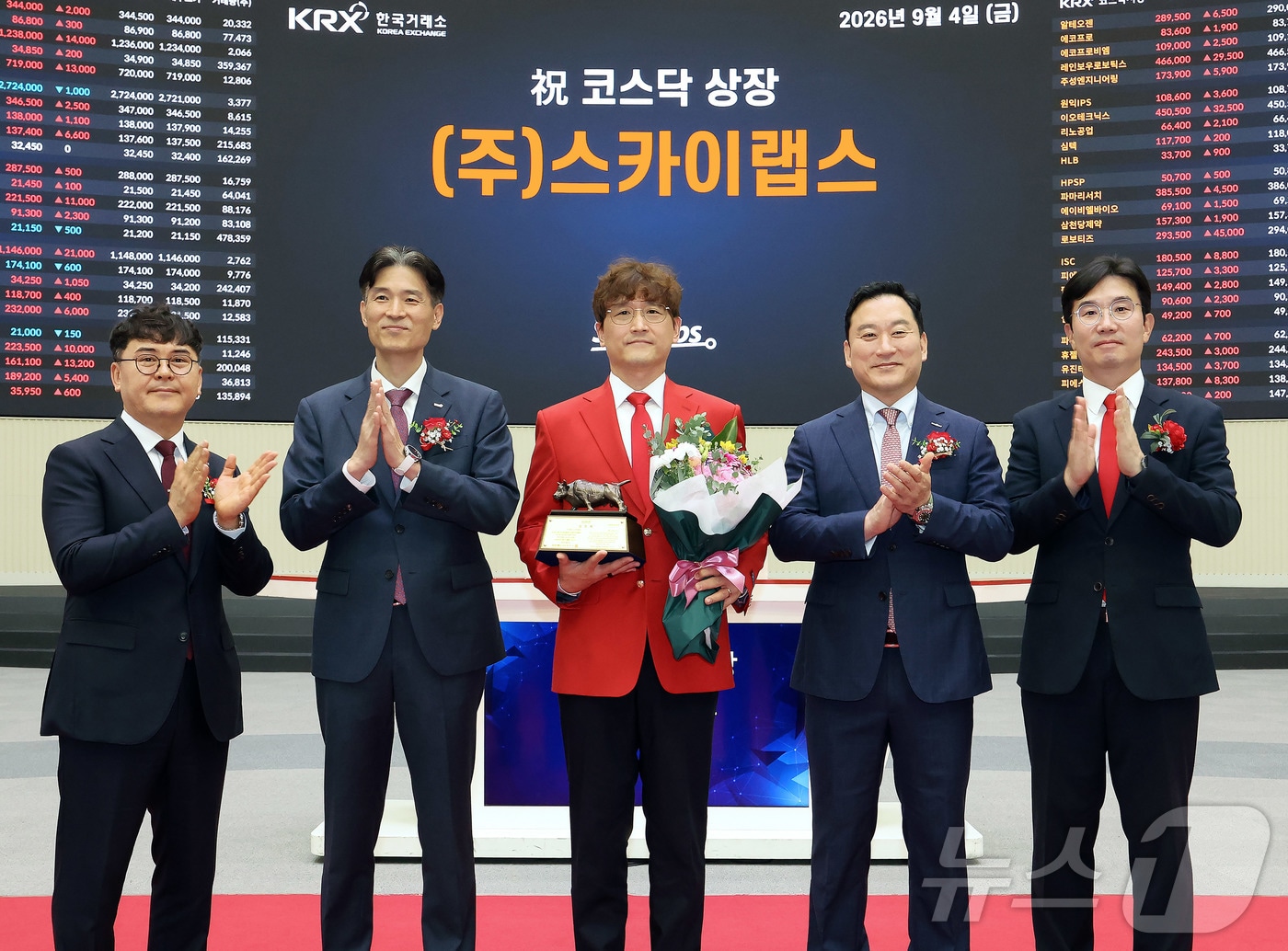 스카이랩스, 코스닥 상장 첫날 공모가 대비 135% 상승 마감