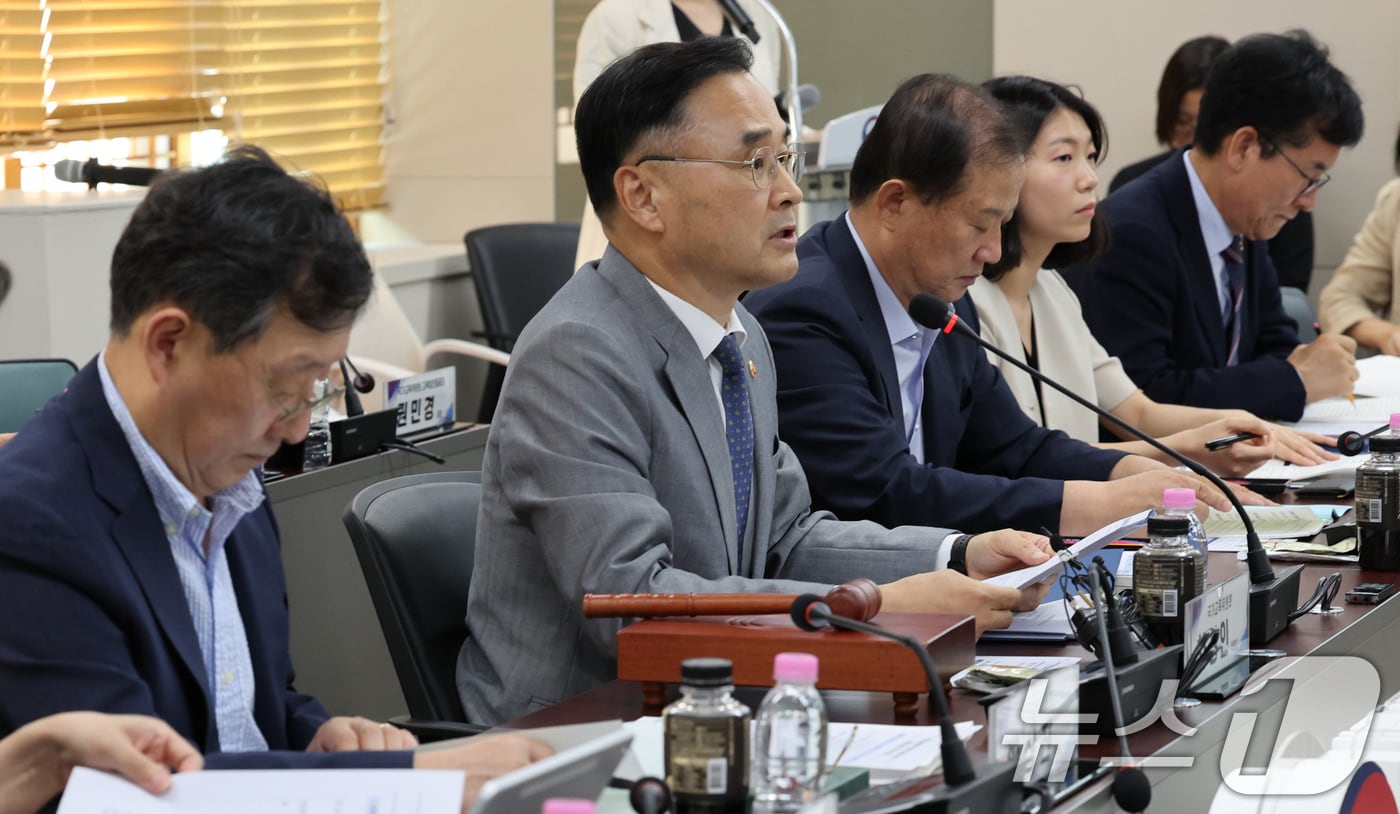 차정인 국가교육위원회 위원장이 4일 서울 종로구 정부서울청사에서 대통령소속 국가교육위원회 9차 회의를 주재하고 있다. 2026.9.4 ⓒ 뉴스1 이종덕 기자