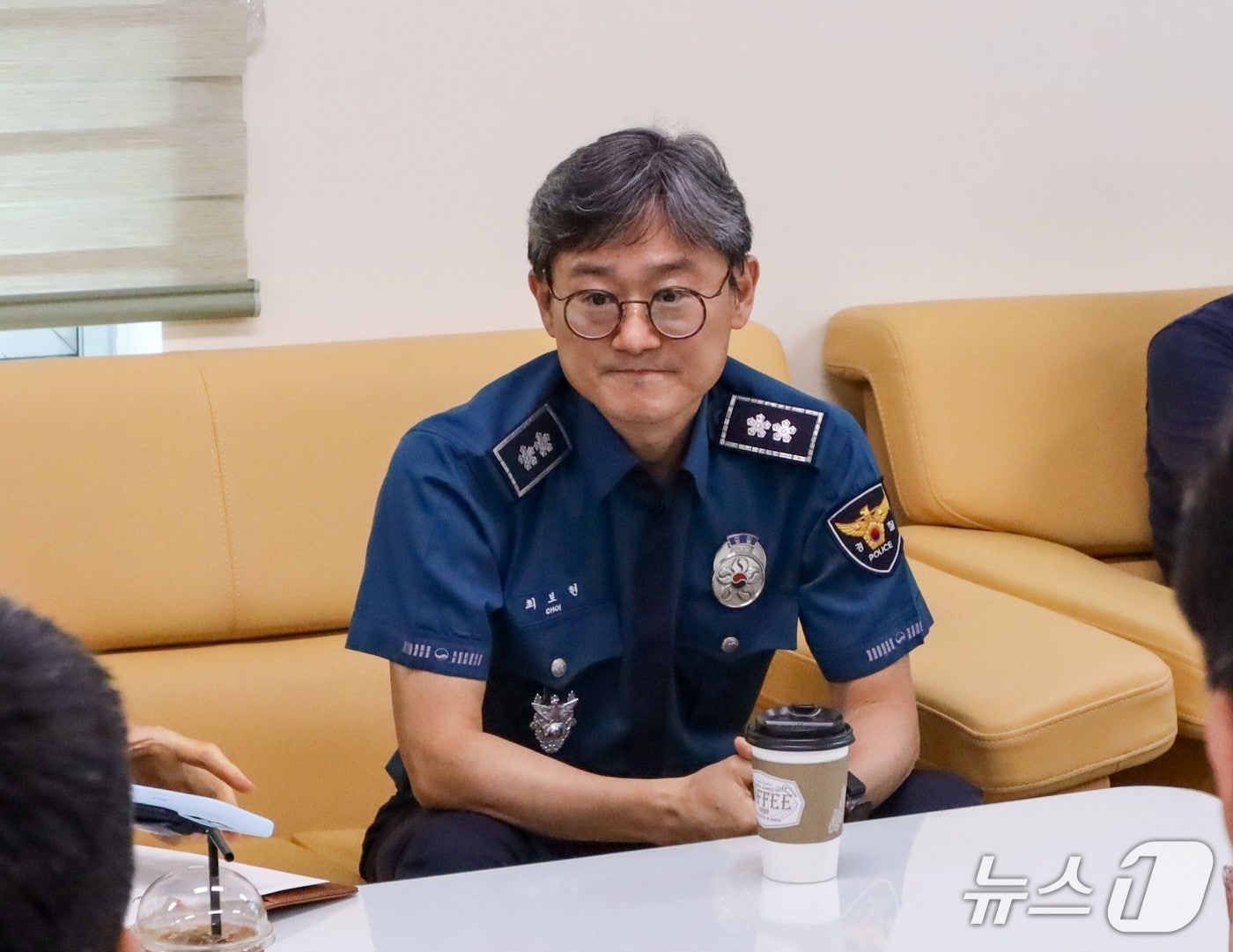 최보현 신임 울산경찰청장이 7일 기자간담회를 열고 있다.(울산경찰청 제공. 재판매 및 DB금지)/뉴스1