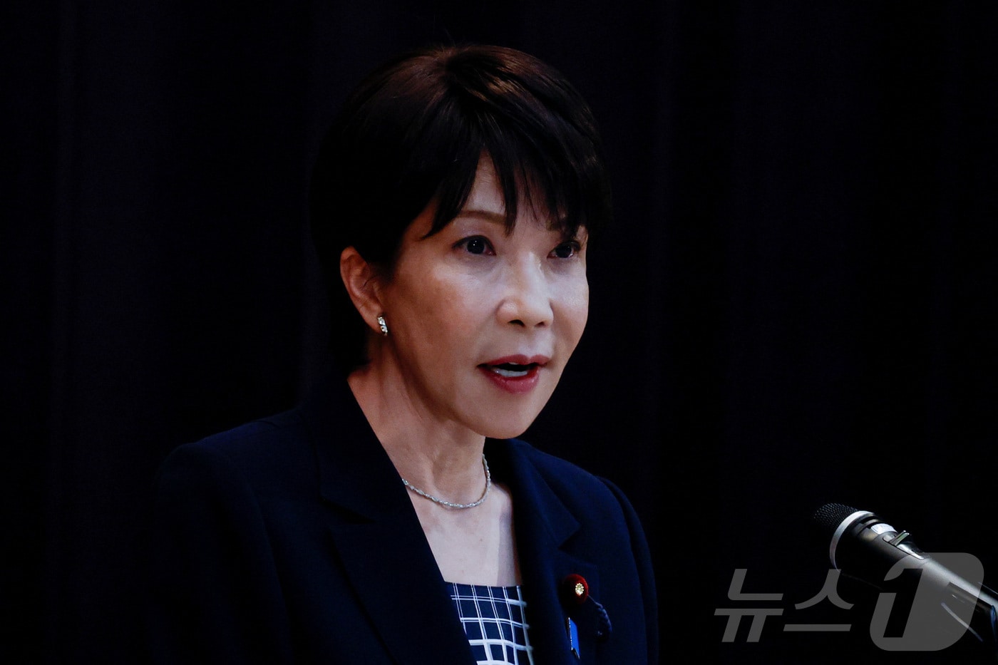 2일 다카이치 사나에 일본 총리가 도쿄 방위성에서 열린 자위대 지휘관 회의에 참석해 연설하고 있다. 2026.09.02 ⓒ 로이터=뉴스1