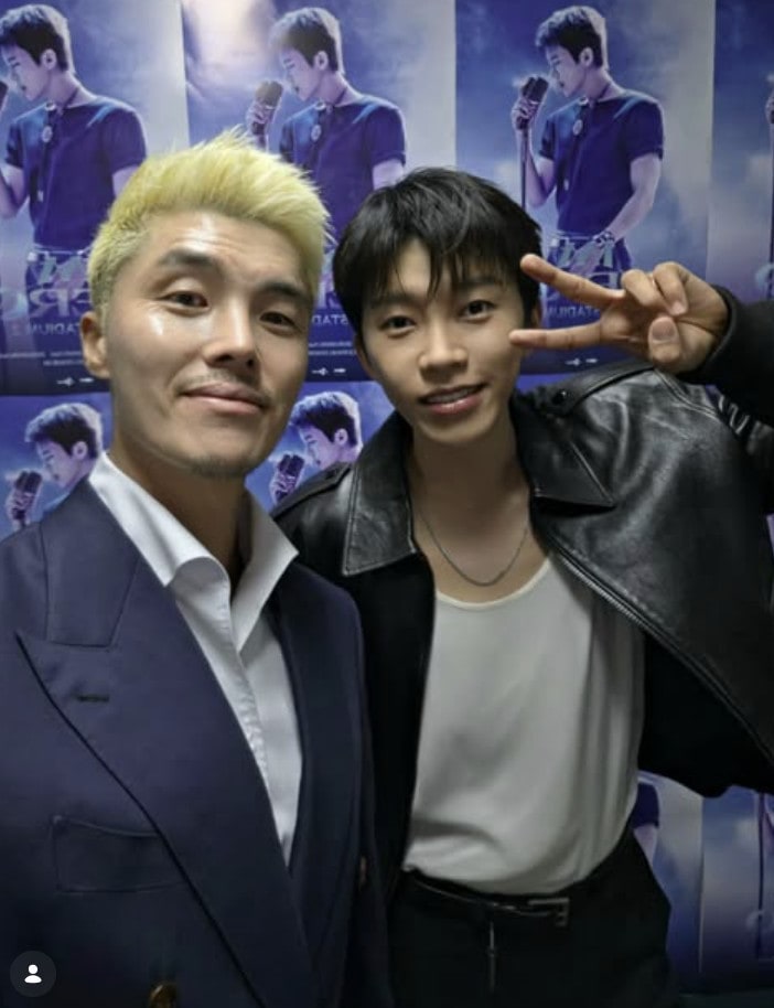 김영광(왼쪽)과 임영웅 / 김영광 인스타그램 캡처