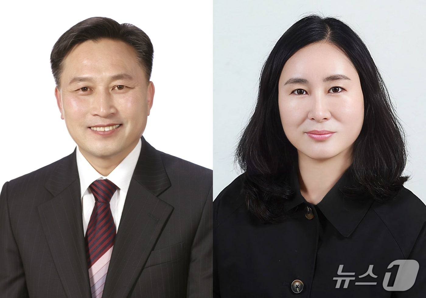 전북 진안군의회 행정사무감사위원장에 선출된 손동규 의원(왼쪽)과 부위원장 한효임 의원.(의회제공, 재판매 및 DB금지) 2026.9.9 /뉴스1